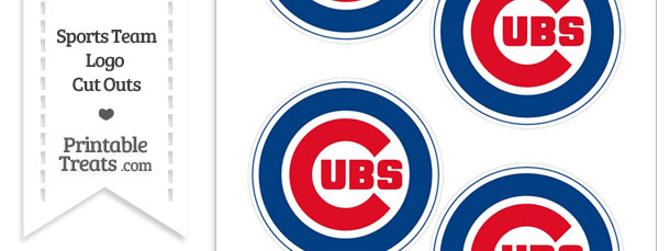 Small Chicago Cubs Logo Cut Outs — Printable Treats.com