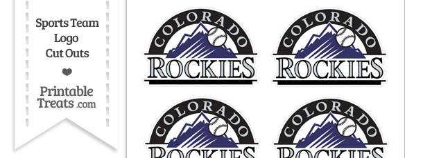 Small Colorado Rockies Logo Cut Outs — Printable Treats.com