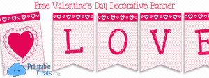 Valentines Day Decorations — Printable Treats.com