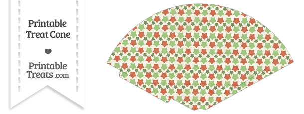 Vintage Christmas Stars Treat Cone