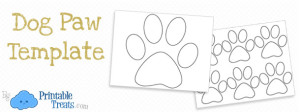 Printable Paw Template – Dog Paw Prints — Printable Treats.com