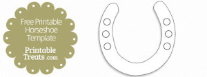Free Printable Horseshoe Template — Printable Treats.com