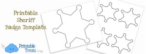 Free Printable Sheriff Badge Template — Printable Treats.com
