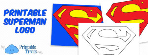 Large Printable Superman Logo — Printable Treats.com