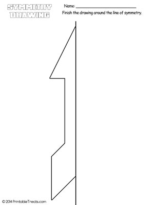 arrow symmetry drawing worksheet