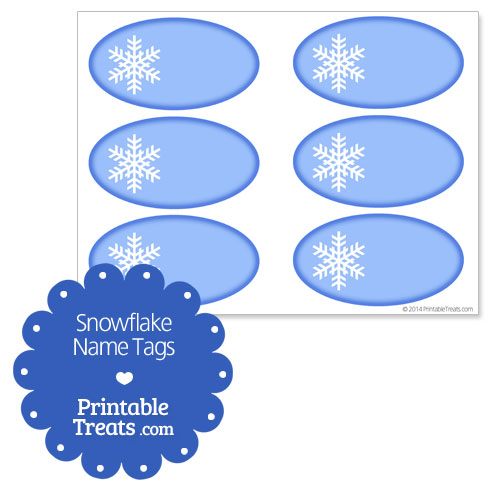 Free Printable Snowflake Name Tags — Printable