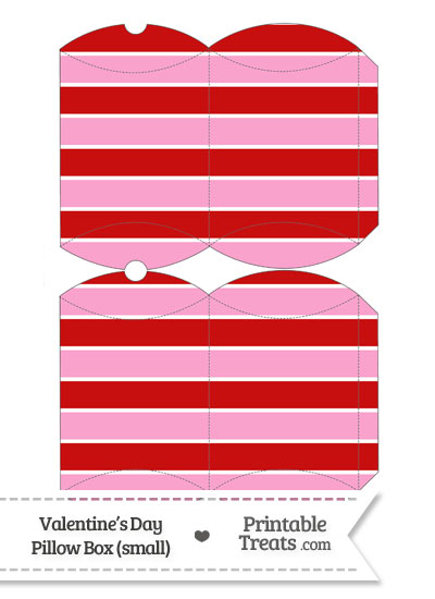 Small Valentines Day Pillow Box from PrintableTreats.com