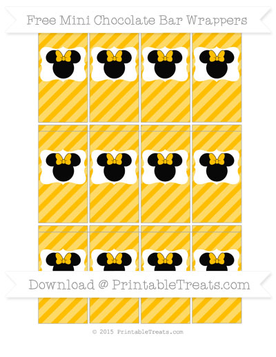Free Amber Diagonal Striped Minnie Mouse Mini Chocolate Bar Wrers Free Amber Diagonal Striped Minnie Mouse Mini Chocolate Bar Wrers