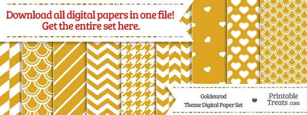 26 Goldenrod Digital Paper Set Download — Printable