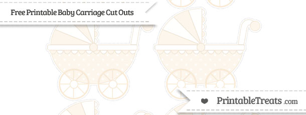 Antique White Star Pattern Small Baby Carriage Cut Outs — Printable ...