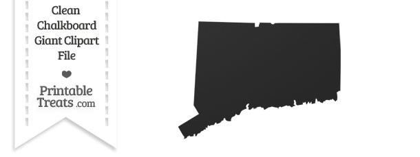 Clean Chalkboard Giant Connecticut State Clipart