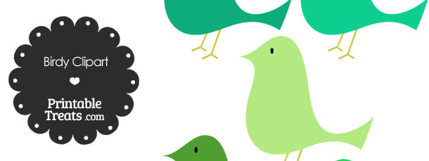 Green Birdy Clipart