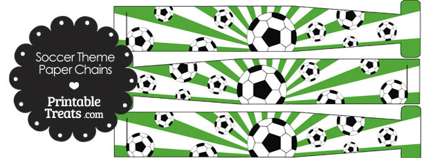green sunburst soccer paper chains printable treatscom