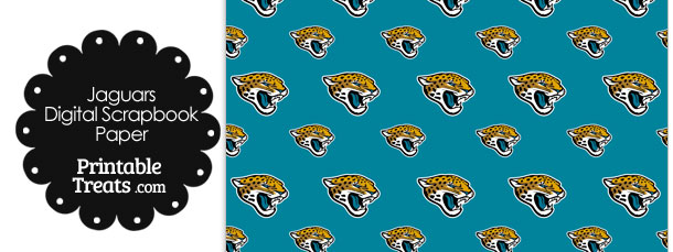 Jacksonville Jaguars Logo Digital Paper — Printable Jacksonville Jaguars Logo Digital Paper — Printable