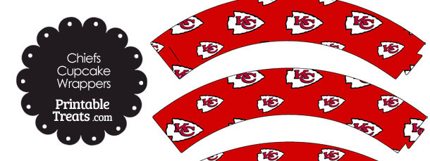 Kansas City Chiefs Logo Cupcake Wrappers