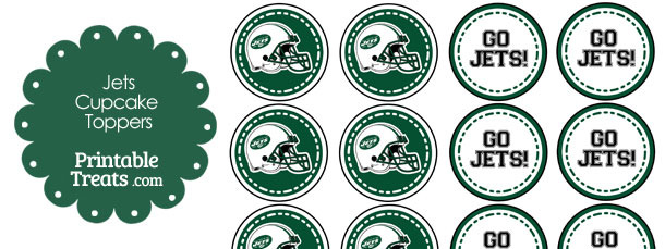 New York Jets Cupcake Toppers