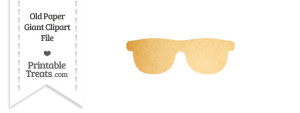 Old Paper Giant Sunglasses Clipart