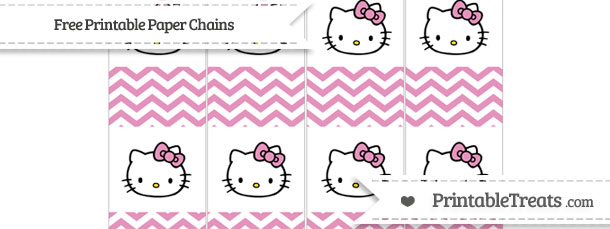 free pastel bubblegum pink chevron hello kitty paper