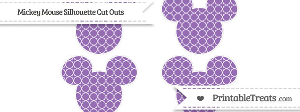 Mickey Small Pattern Pastel Plum Quatrefoil Pattern Small Mickey Mouse Silhouette Cut Outs ...