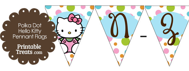 polka dot hello kitty flag letters n z printable treatscom