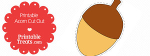 Printable Acorn Cut Outs — Printable Treats.com