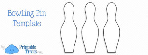 Printable Bowling Pin Template - Free Printable Bowling Pin Template 300x112 
