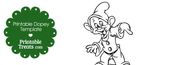 Printable Dopey Template — Printable Treats.com