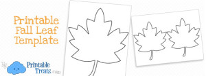Printable Fall Leaf Template — Printable Treats.com