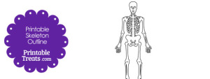 Printable Skeleton Outline — Printable Treats.com
