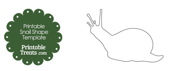 Printable Snail Shape Outline — Printable Treats.com