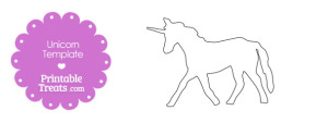 printable unicorn shape template printable treatscom