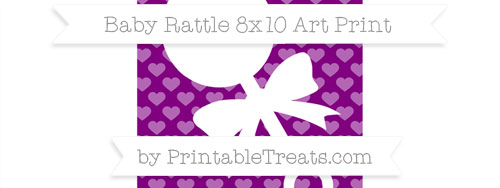 Baby Rattle Lovey, Purple Stripe main image 1
