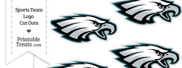 Small Philadelphia Eagles Logo Cut Outs