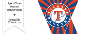 Texas Rangers Mini Pennant Banner Flags