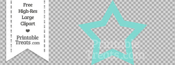 Tiffany Blue Star Frame Clipart Printable Treats Tiffany Blue Star Frame Clipart