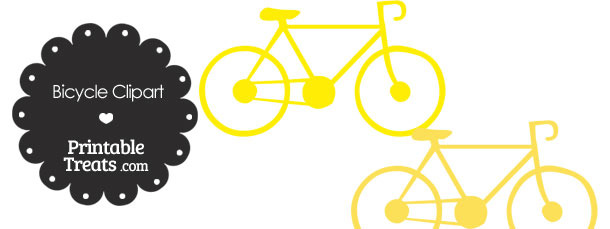 Yellow Bicycle Clipart