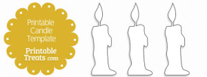 Free Printable Candle Template - Printable Candle Template 300x112 