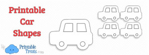 Printable Car Shapes — Printable Treats.com