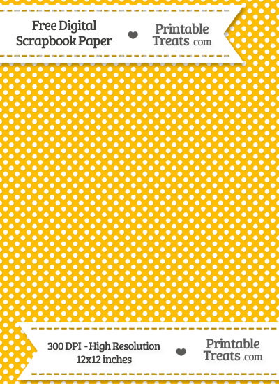 Amber Raised Mini Polka Dots Digital Paper from PrintableTreats.com