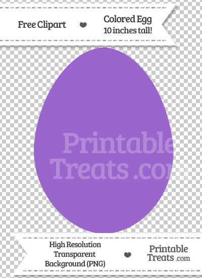 Amethyst Egg Clipart from PrintableTreats.com