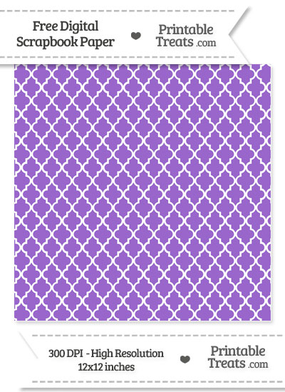 Amethyst Large Moroccan Tile Digital Paper from PrintableTreats.com