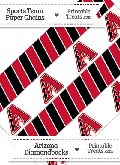 Arizona Diamondbacks Paper Chains from PrintableTreats.com