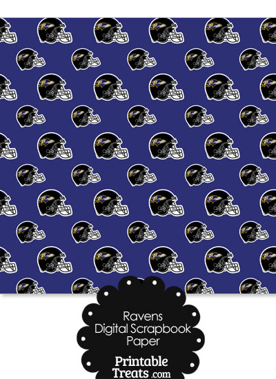 Baltimore Ravens Football Helmet Digital Paper from PrintableTreats.com