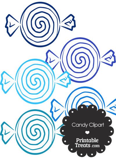 Blue Candy Clipart from PrintableTreats.com