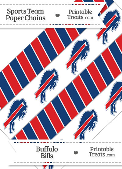 Buffalo Bills Paper Chains from PrintableTreats.com