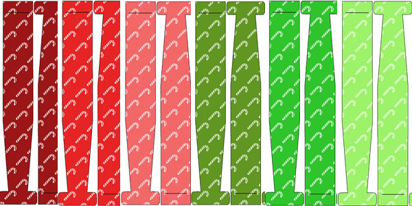 candy cane paper chains