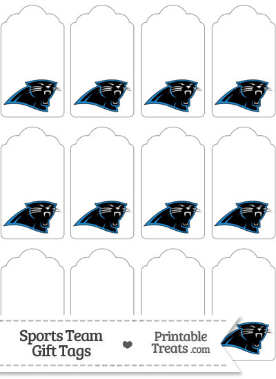 Carolina Panthers Gift Tags from PrintableTreats.com