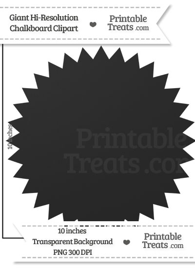 Clean Chalkboard Giant Seal Clipart from PrintableTreats.com