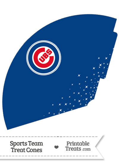 Cubs Treat Cone Printable from PrintableTreats.com