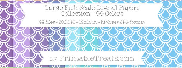 Download 99 Colors Large Fish Scale Digital Paper from PrintableTreats.com